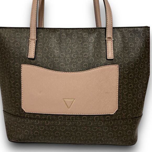 Y2K Vintage Signature Guess Tote Handbag Shoulder Bag Purse - Picture 6 of 13